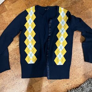 GAP Navy Knit Sweater cardigan, small